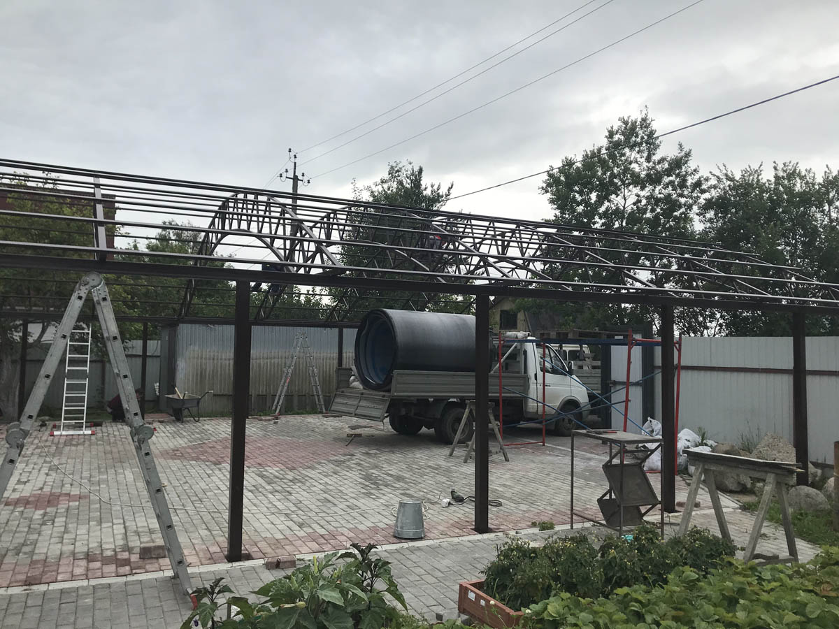 Поликарбонат или профлист: какой материал кровли лучше для навеса в климате Санкт-Петербурга?